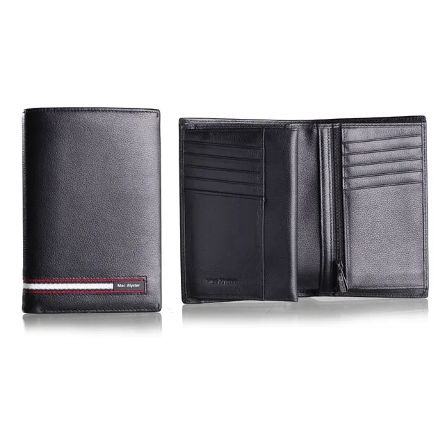 MAC ALYSTER Prelude portefeuille 3 volets noir cartes