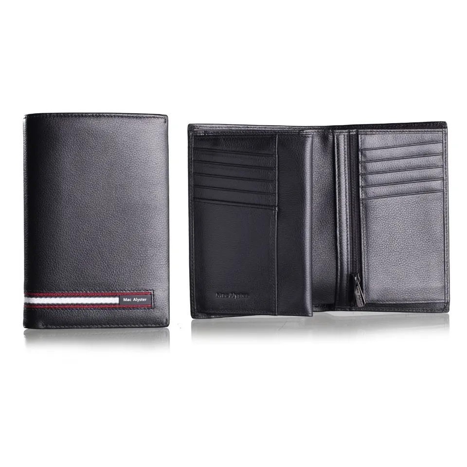 MAC ALYSTER Prelude portefeuille 3 volets noir cartes