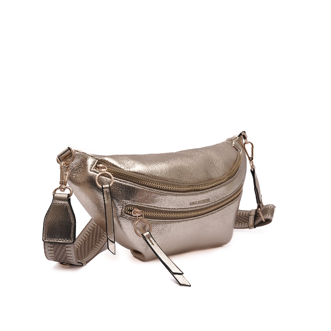 MAC ALYSTER BASIC Sac banane 2 poches Doré synthétique