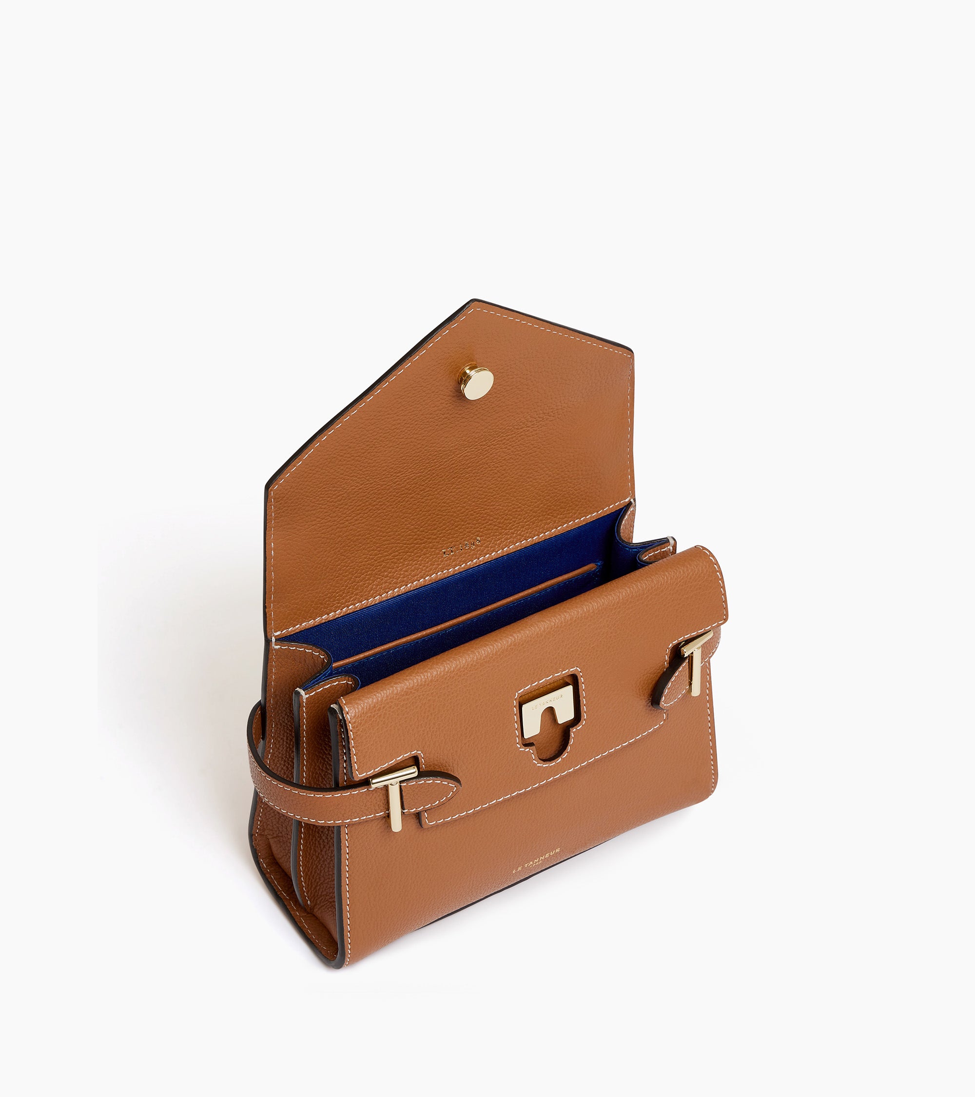 Le Tanneur Emilie petit sac cuir grainé marron