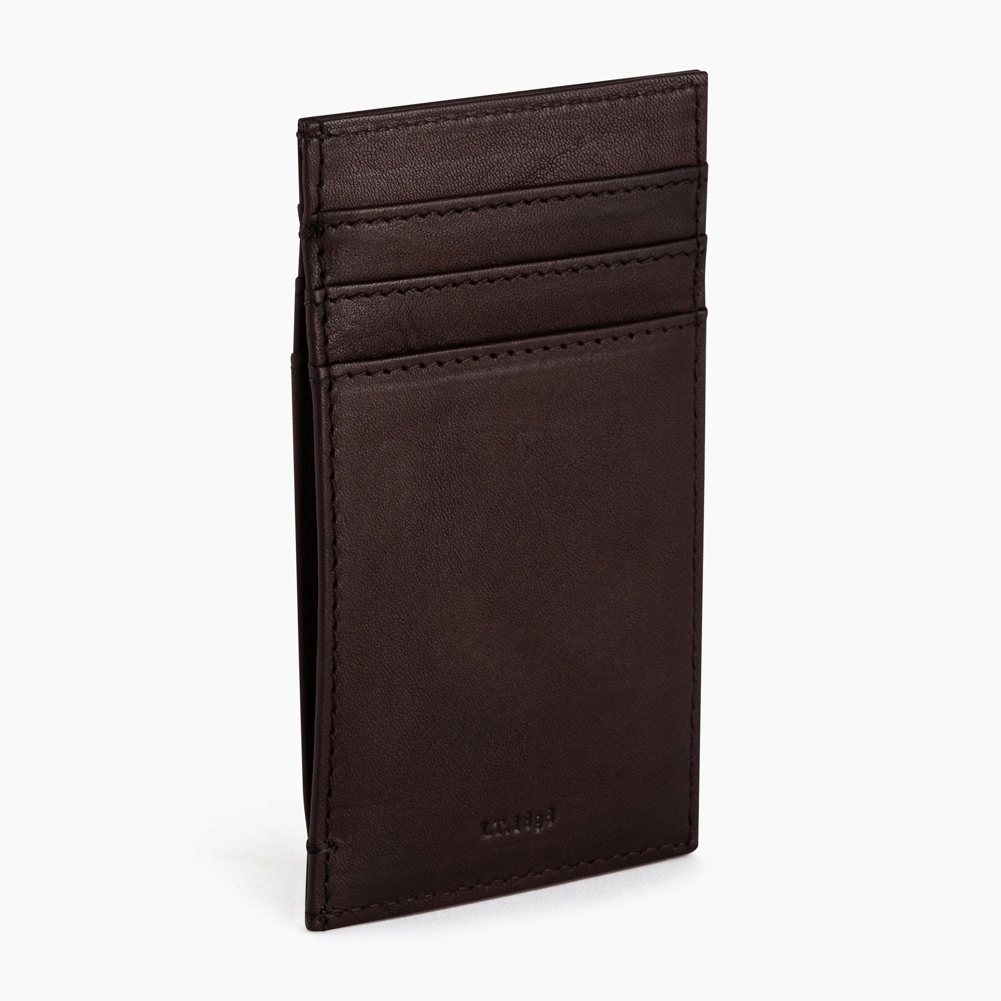 Le Tanneur Gary Porte-cartes vertical cuir huilé 7 cm
