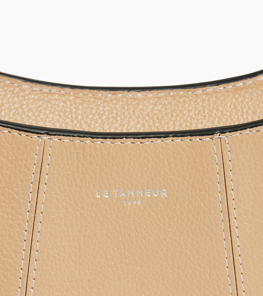Le Tanneur Juliette petit sac demi-lune cuir Desert