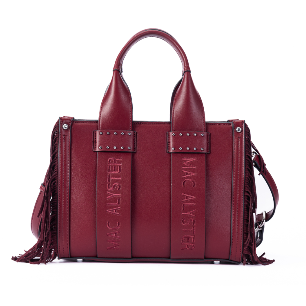 MAC ALYSTER Capsule Clover sac shopping Bordeaux Burgundy