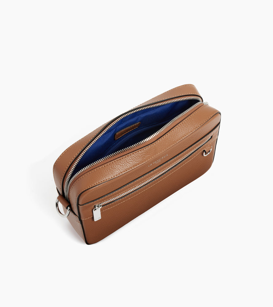Le Tanneur Emile petite sacoche cuir grainé marron