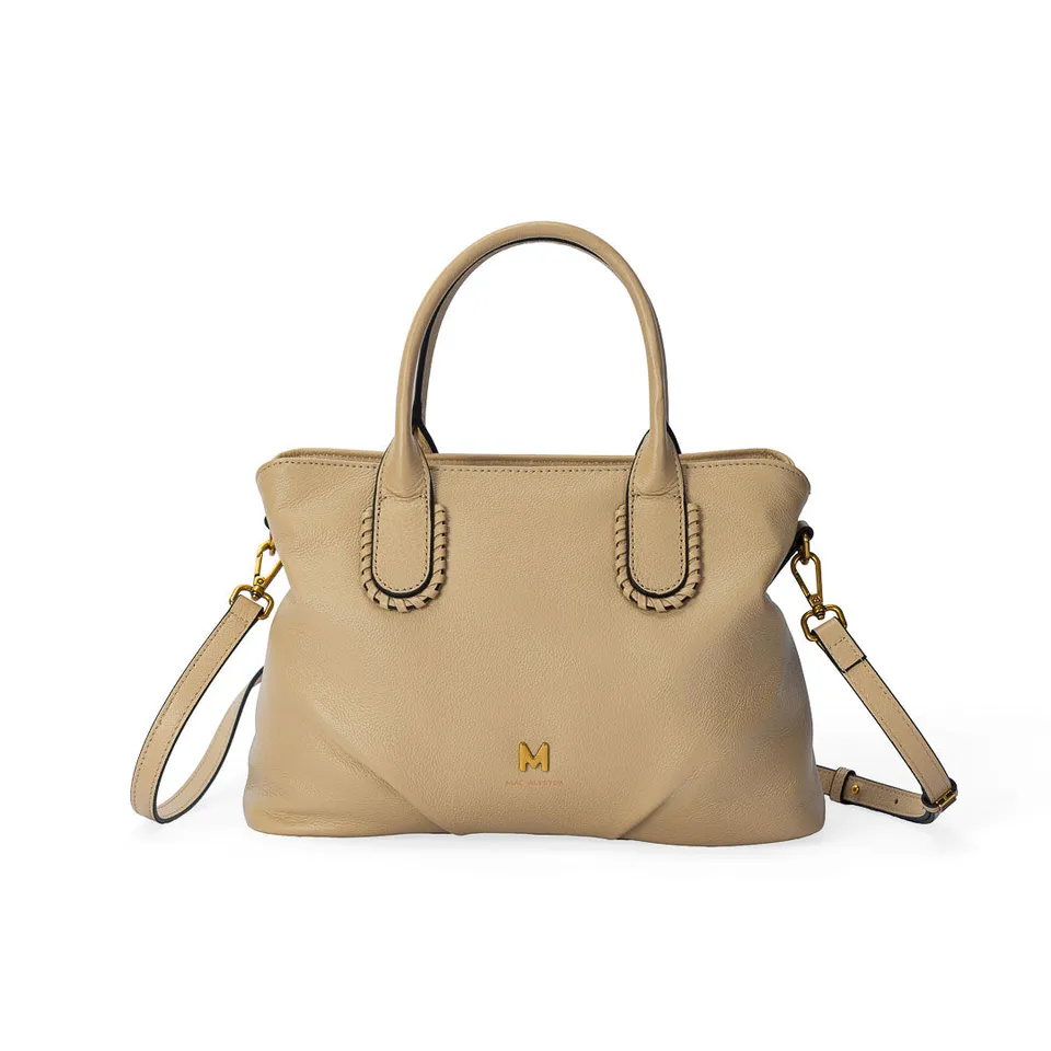 MAC ALYSTER LILY sac à main marron clair cuir