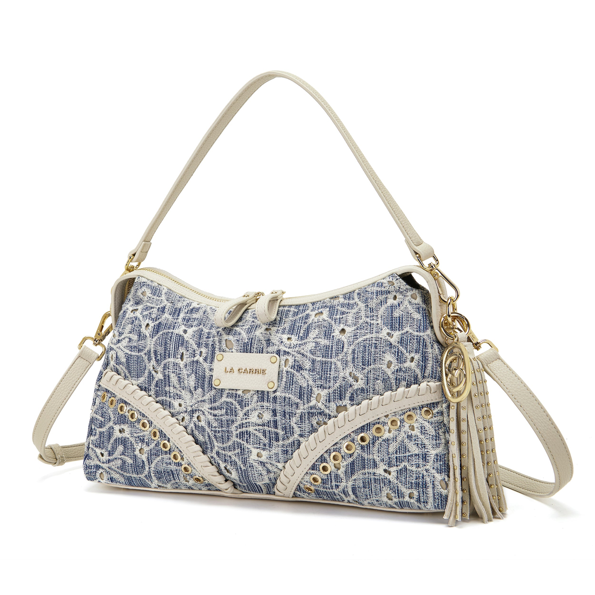 La Carrie Romantic sac bandoulière jeans 28x10x18cm