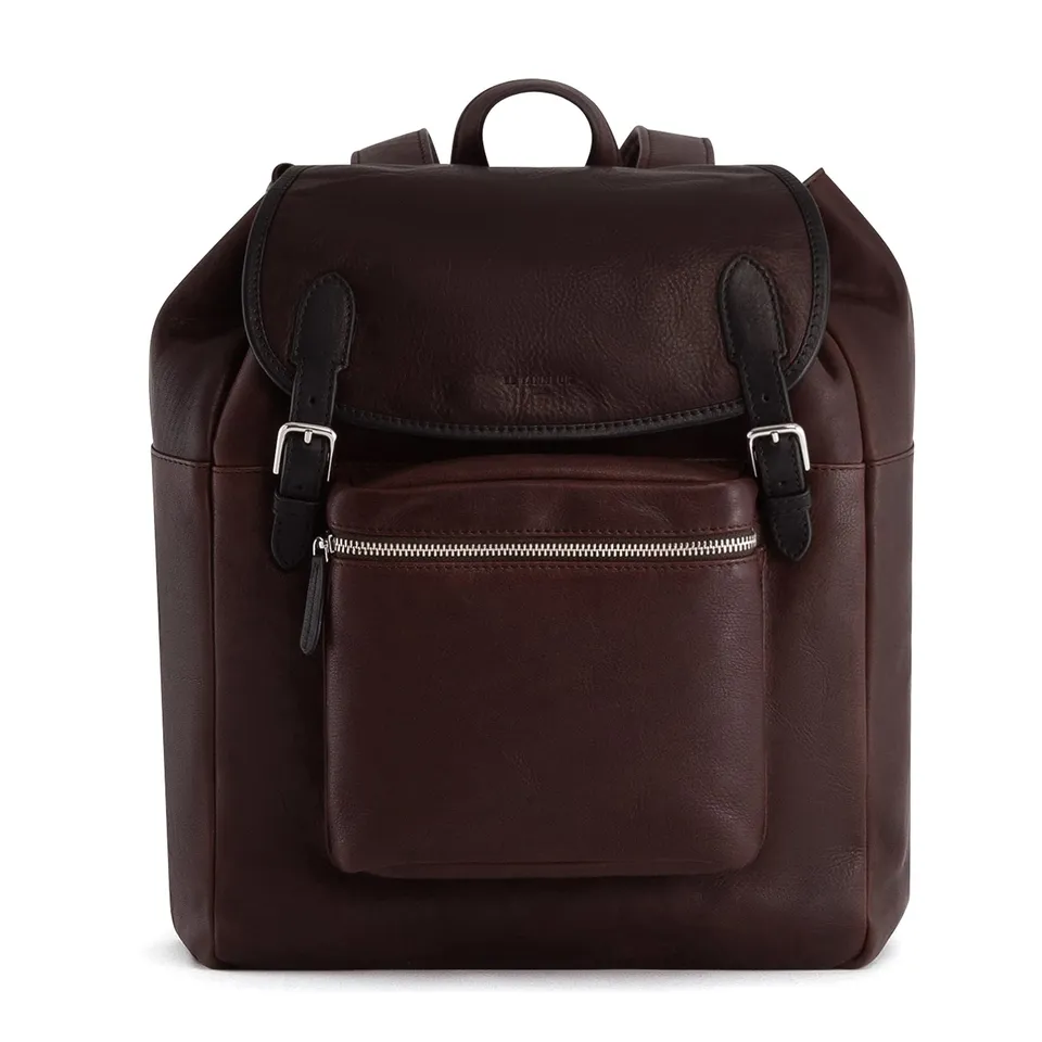 Le Tanneur Gabriel Sac à Dos Rabat Cuir Huilé Vintage