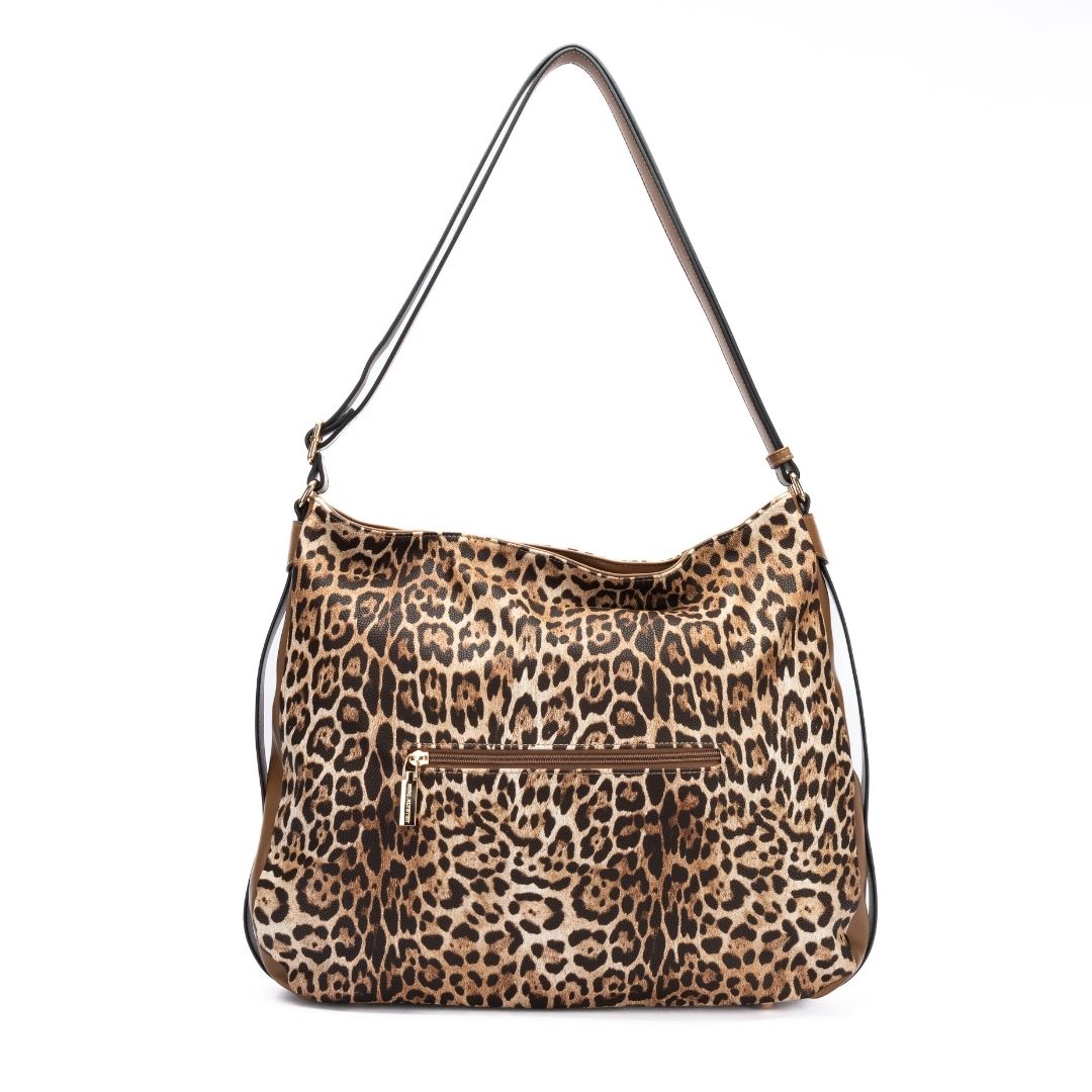 MAC ALYSTER Léopard sac besace noir imprimé animal