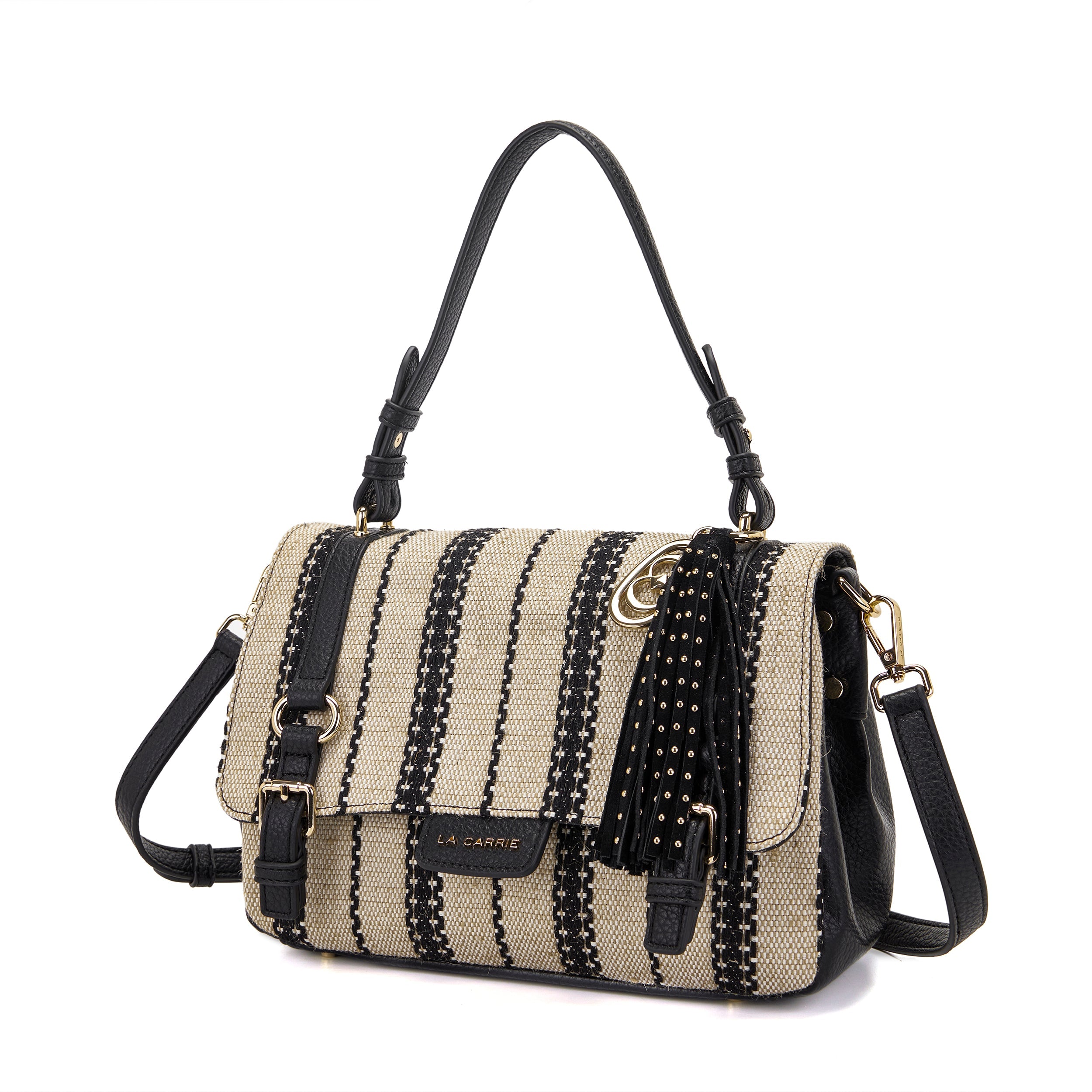 La Carrie Atena Bicolor cabas noir 30x16x18cm