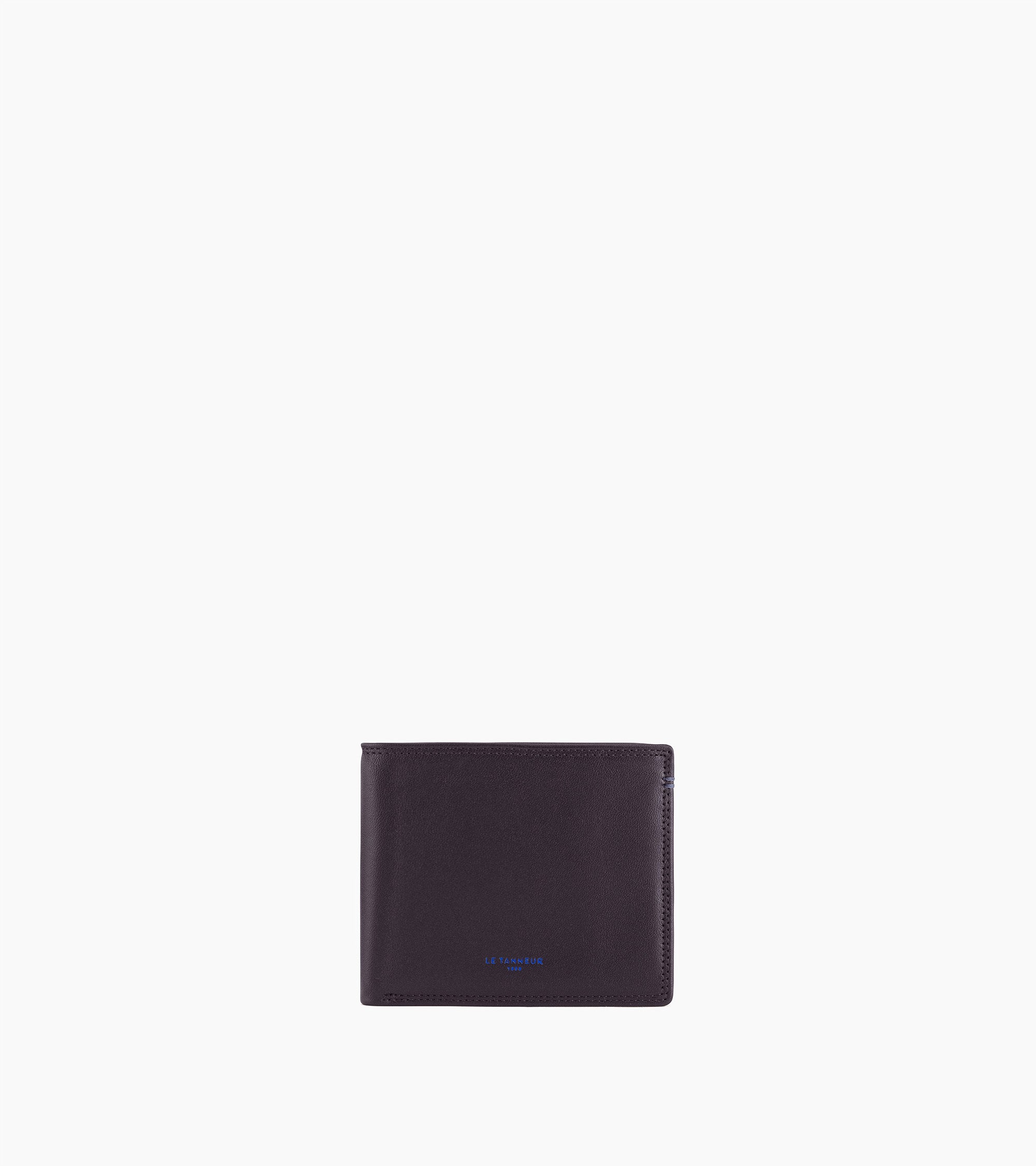 Le Tanneur Martin portefeuille cuir lisse coffee brown