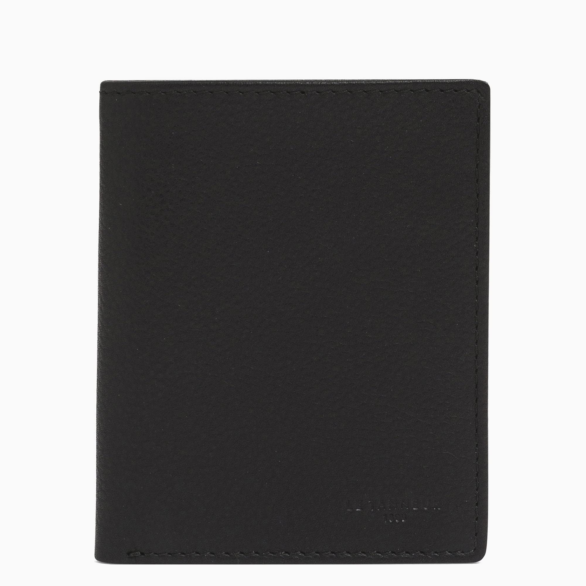 Le Tanneur Charles porte-cartes cuir anti-RFID noir