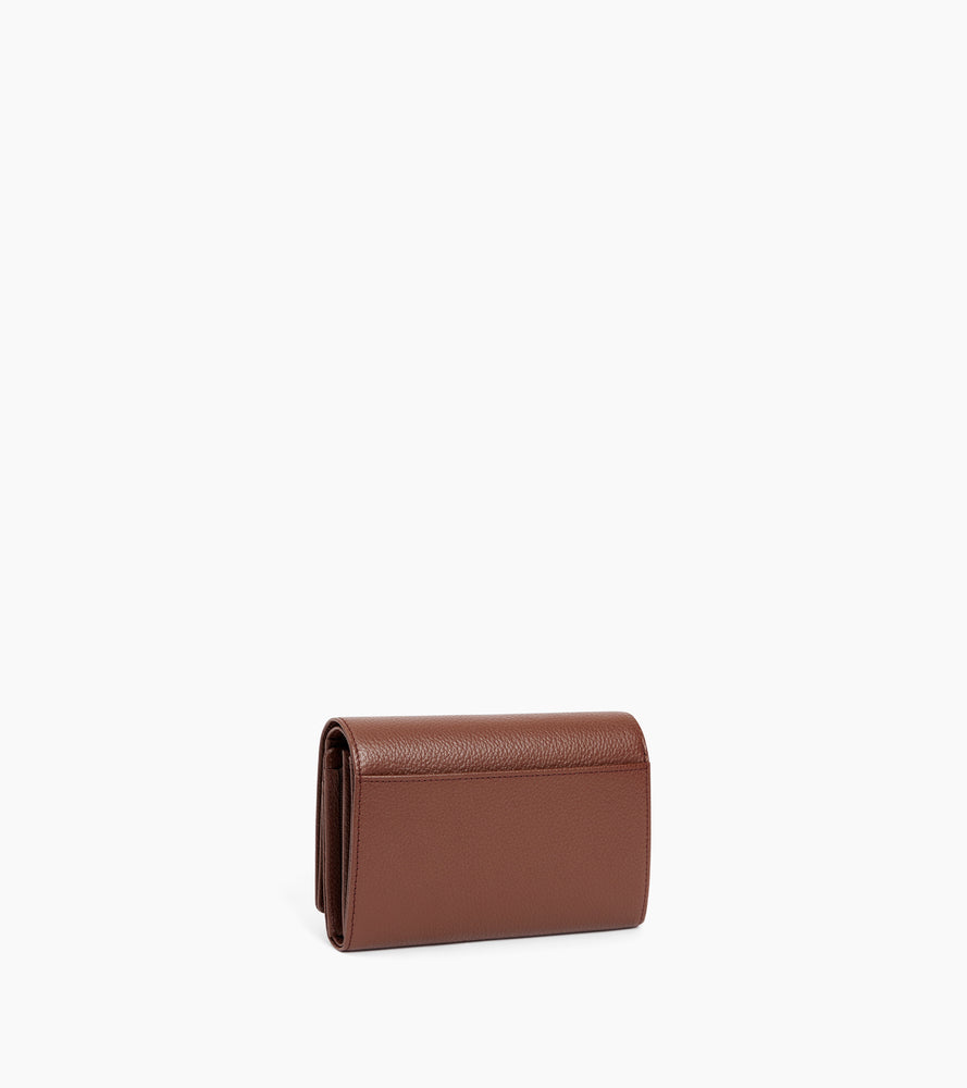 Le Tanneur Emilie portefeuille cuir grainé femme zippé
