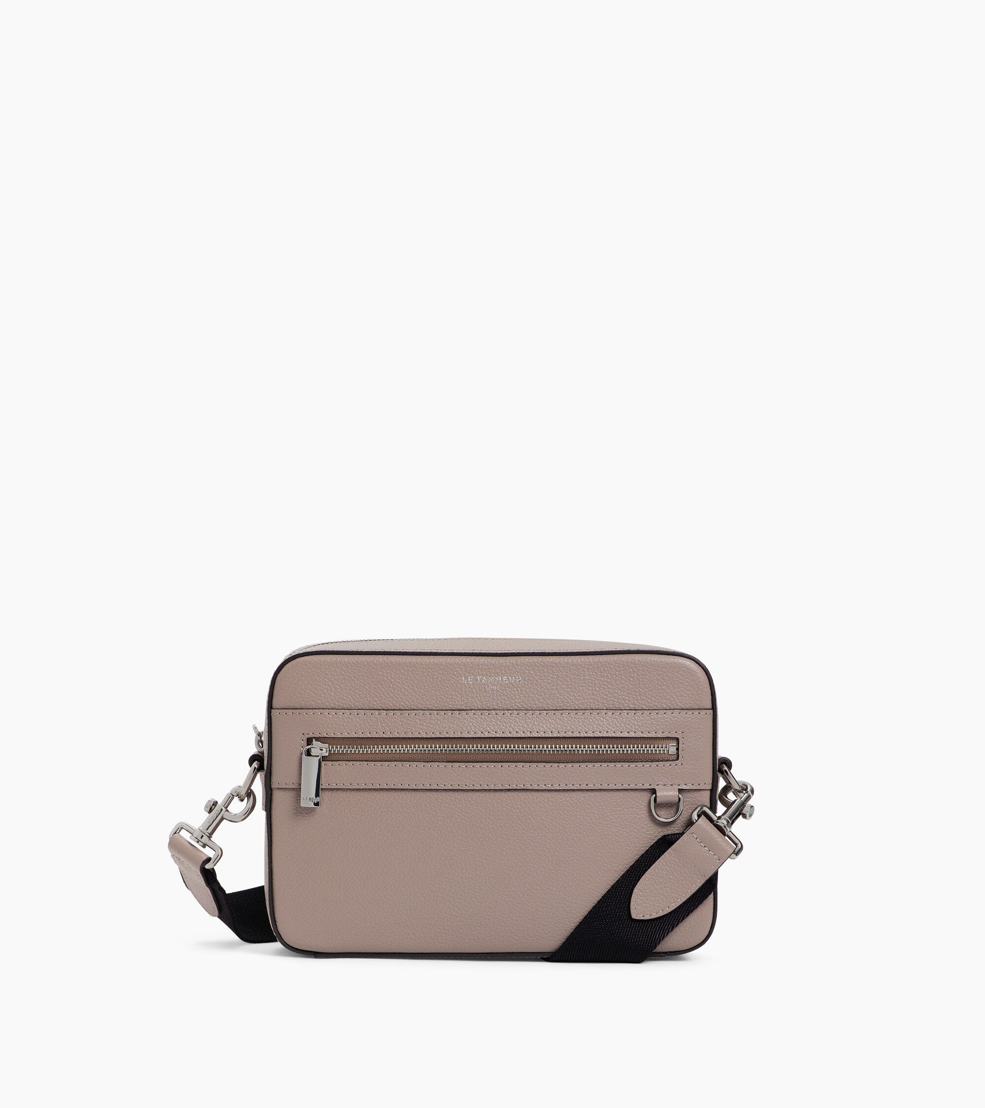 Le Tanneur Emile petite sacoche cuir grainé gris