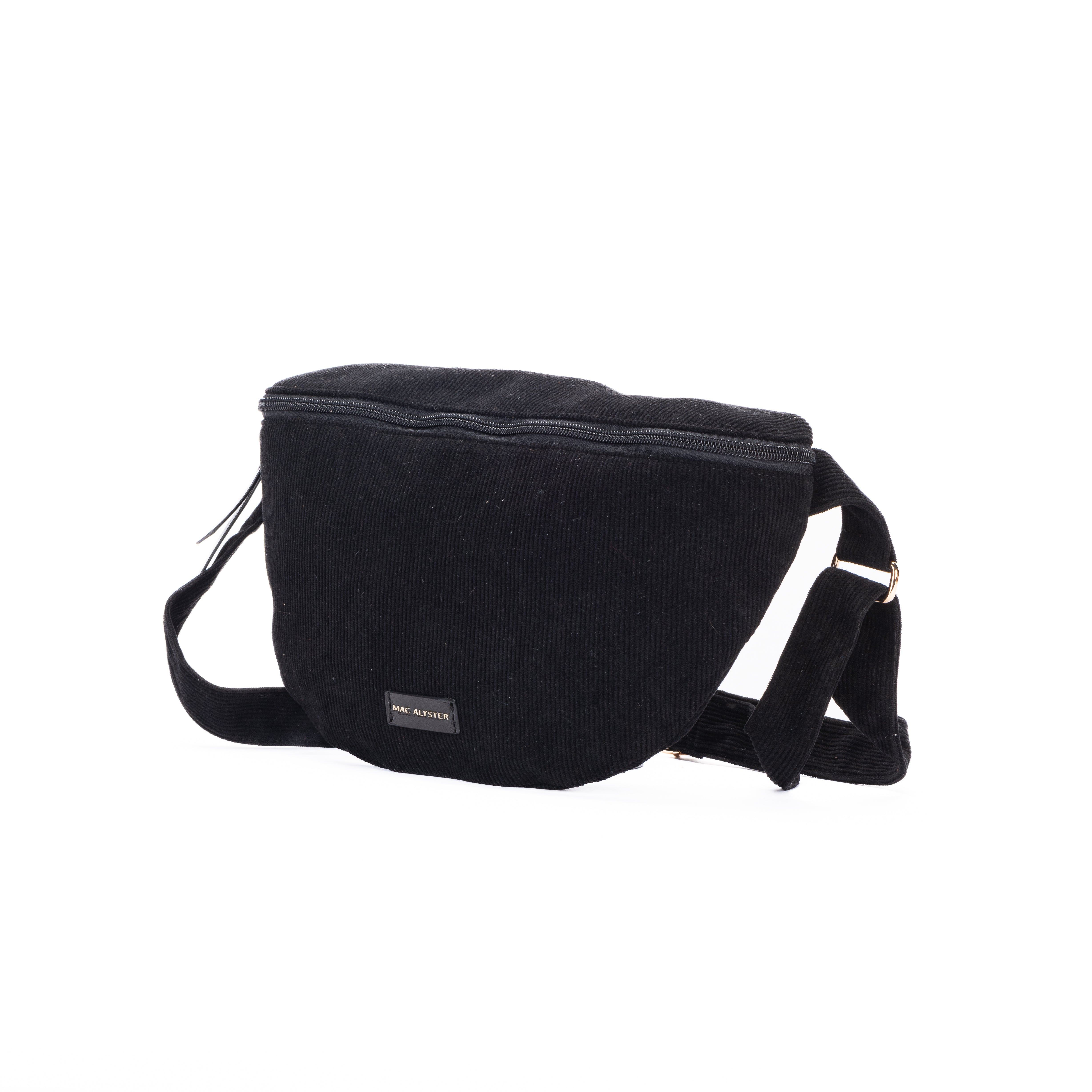 MAC ALYSTER Côtelé sac banane velours bordeaux