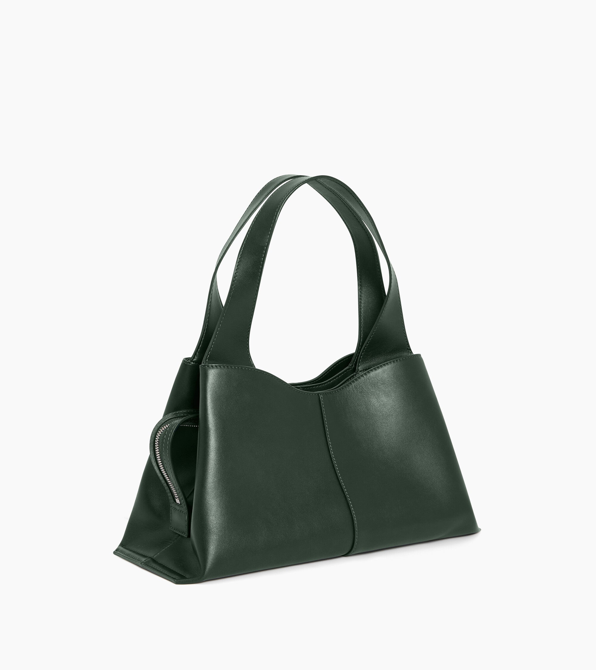 Le Tanneur Félicie petit sac à main cuir lisse vert Malachite