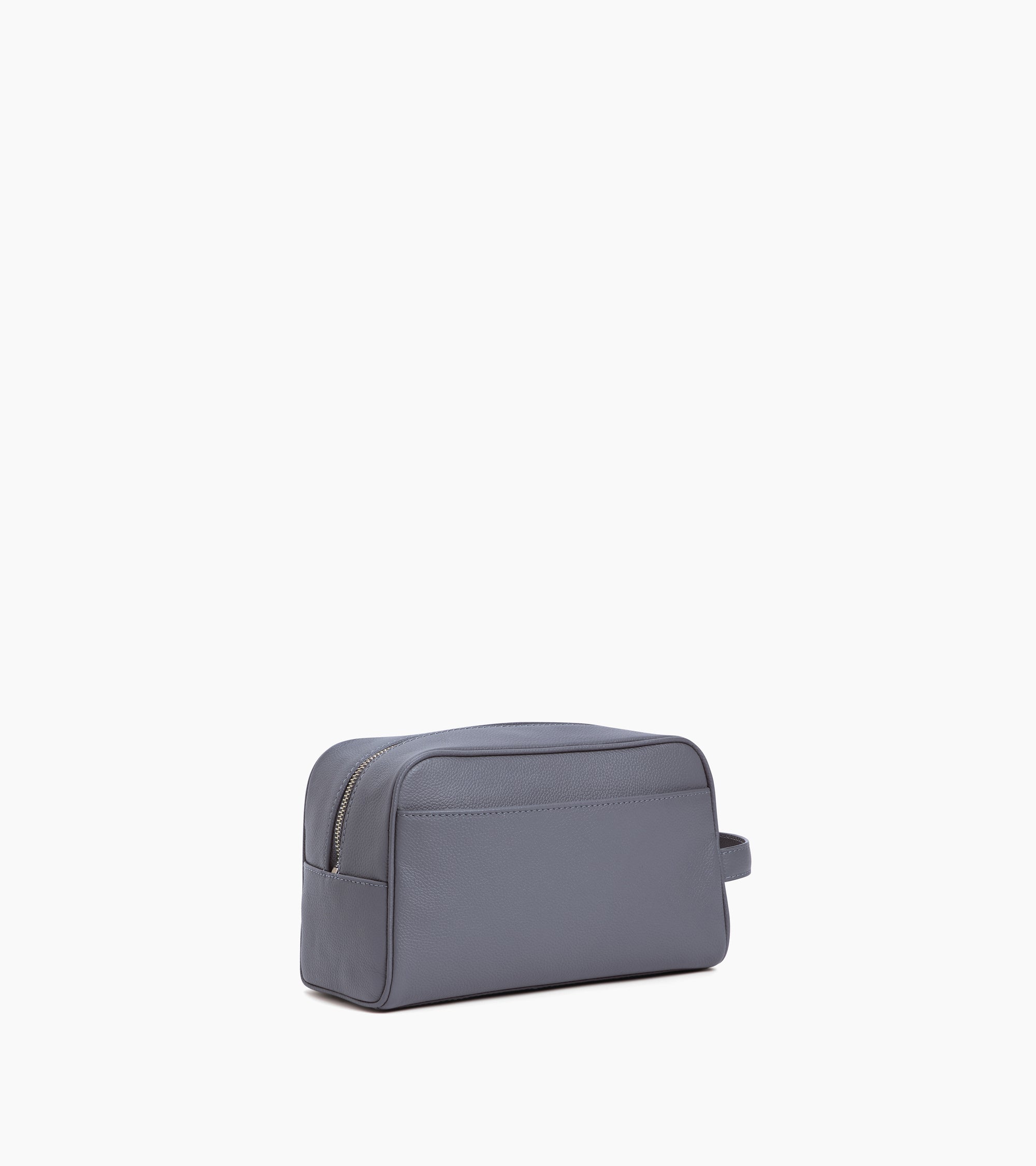 Le Tanneur Leather Goods trousse de toilette cuir grainé Steel Blue