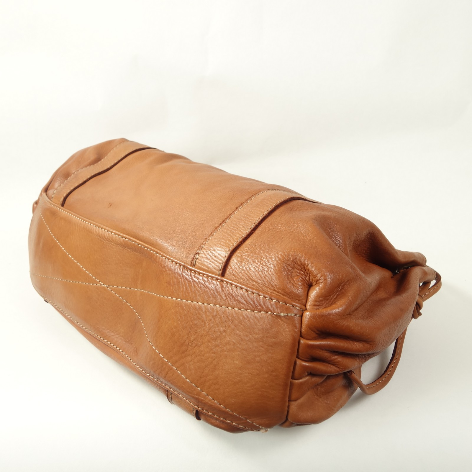 Esprit Cuir Violetta sac épaule cuir camel souple