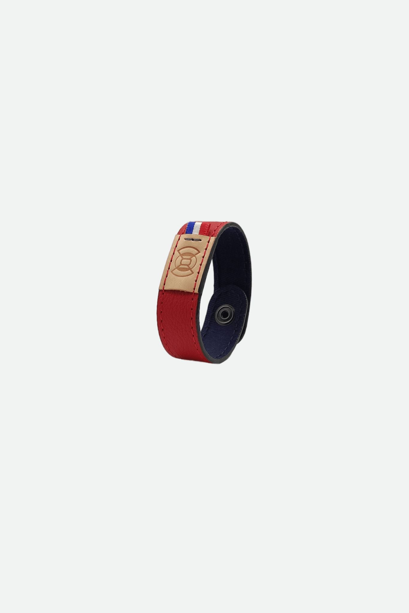 Nodie's Lily Sam bracelet cuir rouge grainé 19 cm