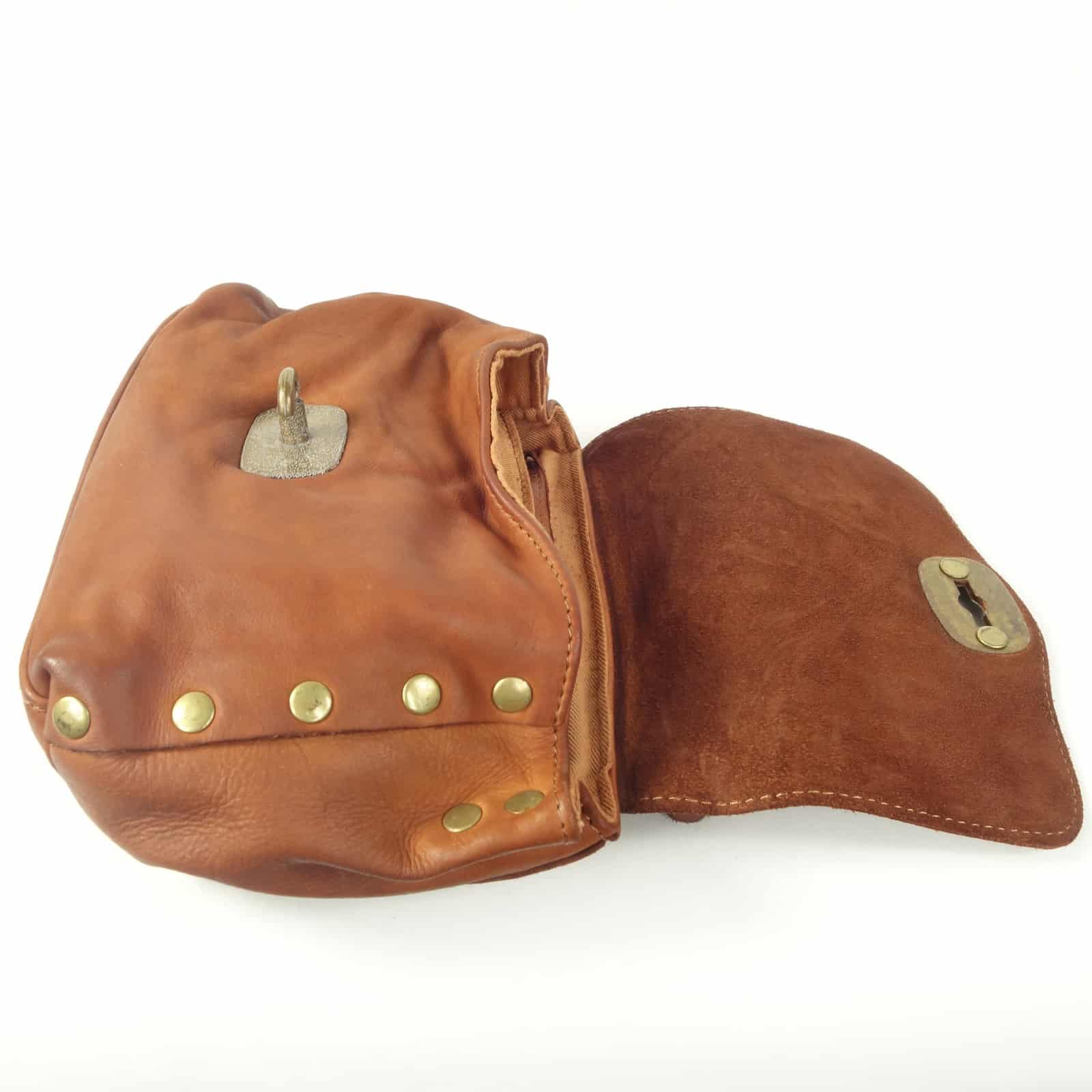 Collection Esprit Cuir SARA mini sac bandoulière naturel cuir