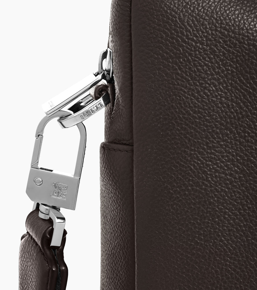 Le Tanneur Marceau porte-documents 14" cuir grainé marron