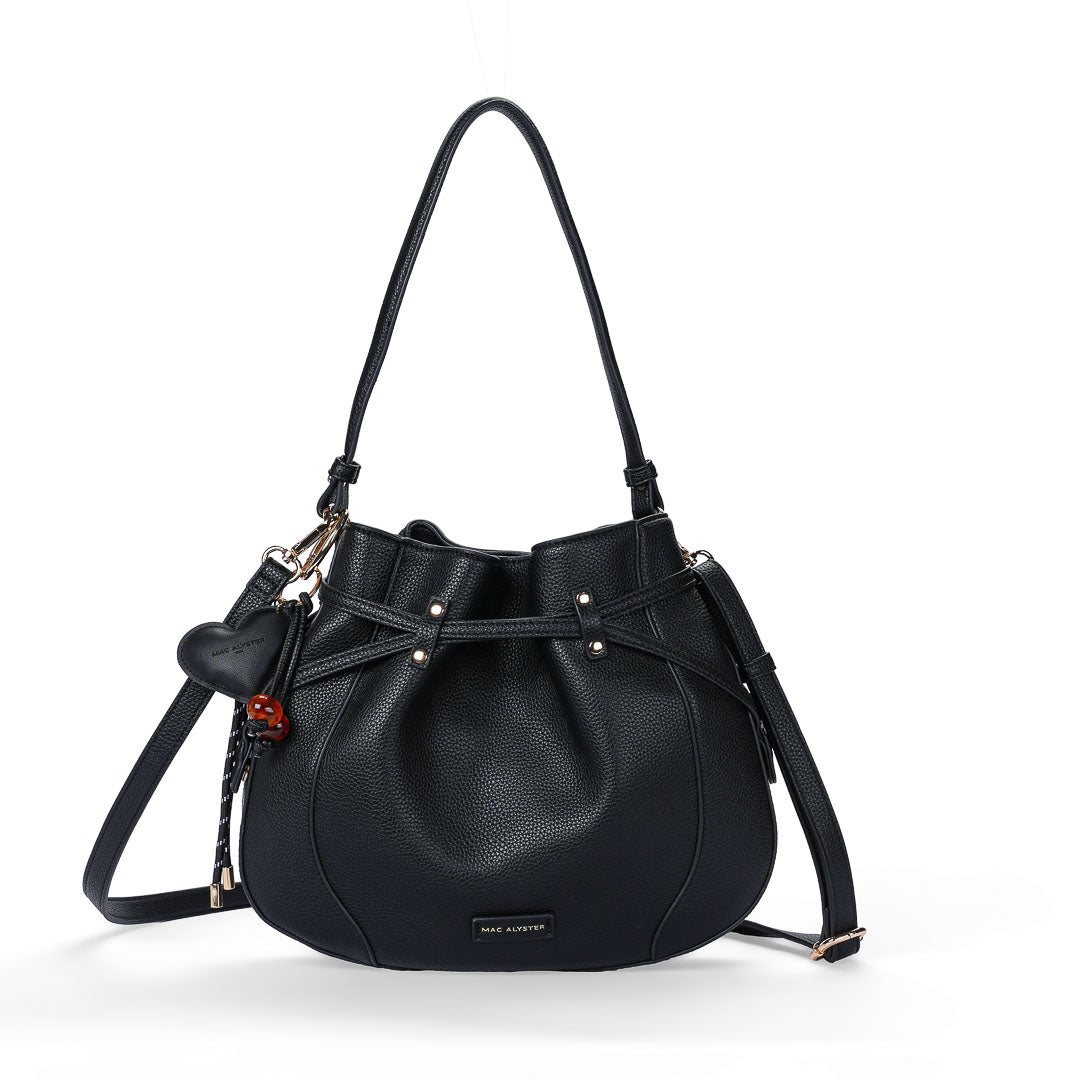 MAC ALYSTER HARMONIA sac bourse Marron Cognac