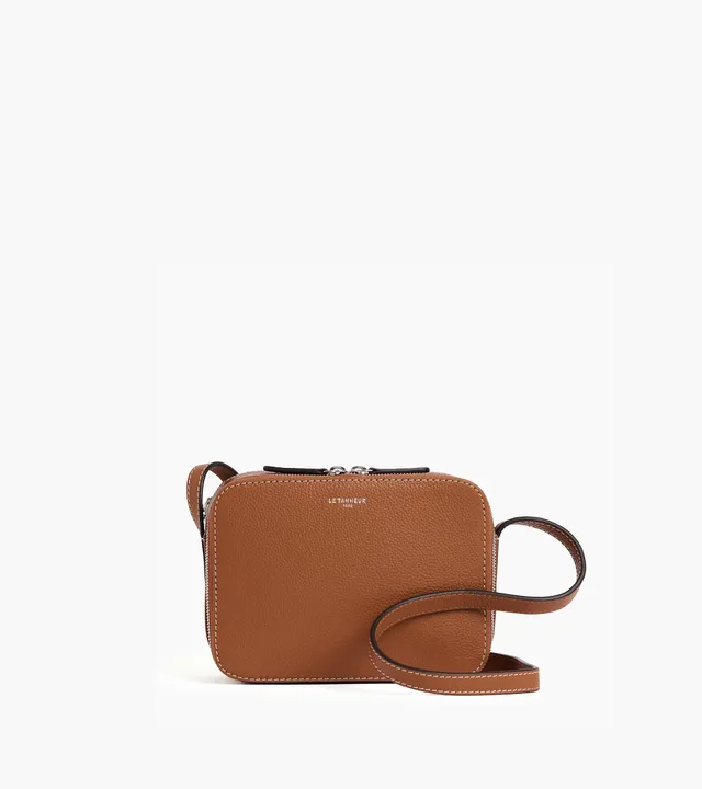 Le Tanneur Sophie petit sac bandoulière cuir marron tan