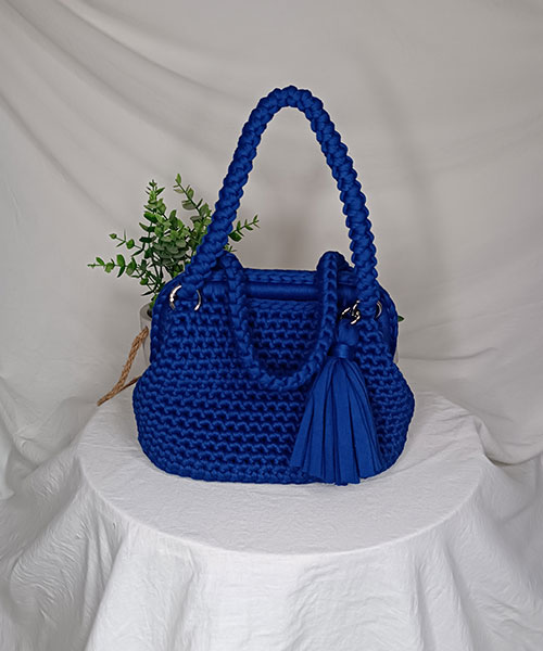 Takiri Elégance TK1139 sac à main bleu roi anses fermoir