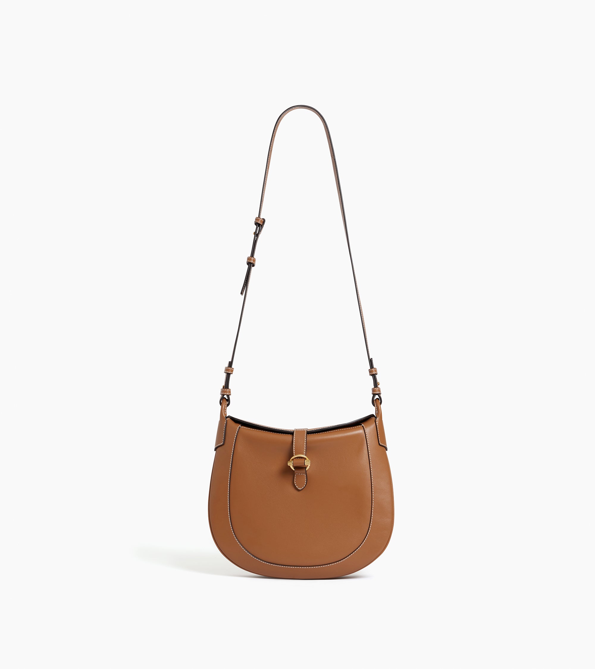 Le Tanneur Pia grand sac bandoulière cuir TAN marron