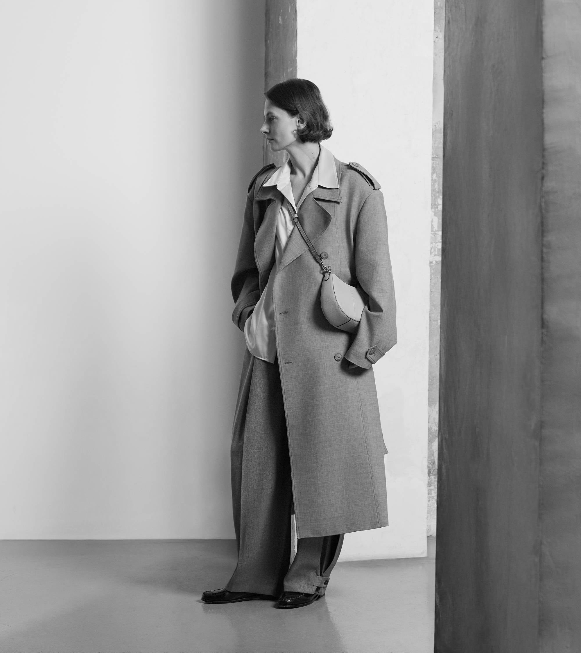 Le Tanneur Juliette Petit Sac Demi-Lune Cuir Camel