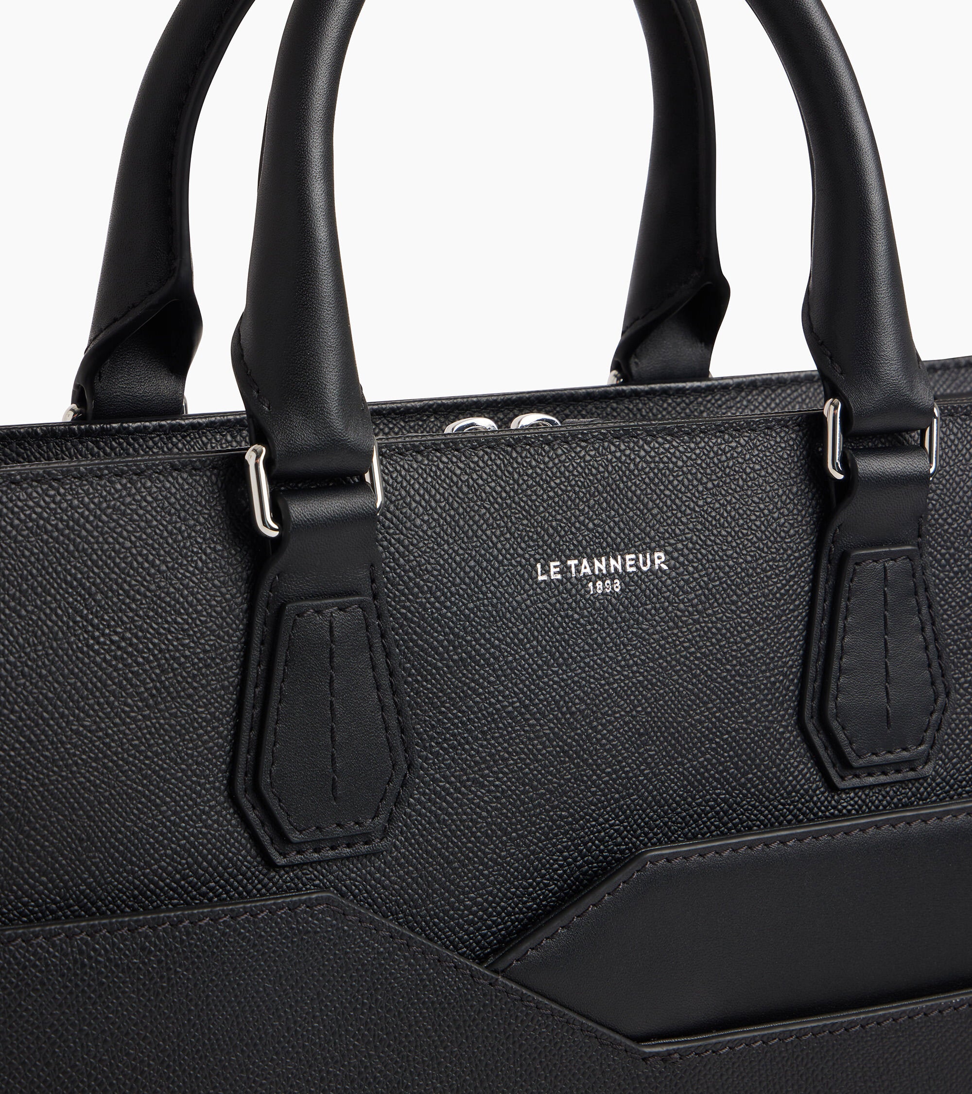 Le Tanneur Gaston porte-documents slim cuir 15" Black