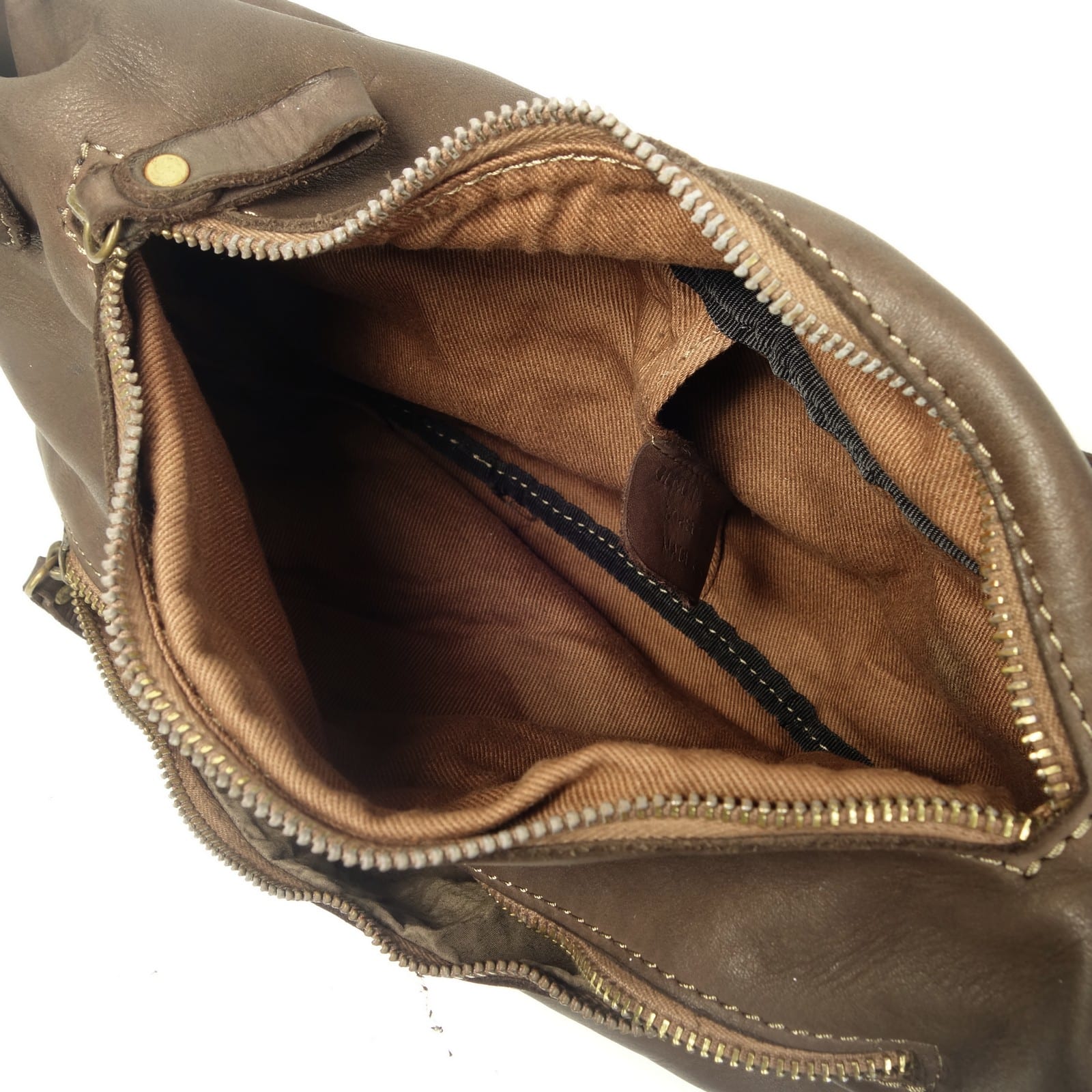 Collection Esprit Cuir Bruno sac banane cuir marron