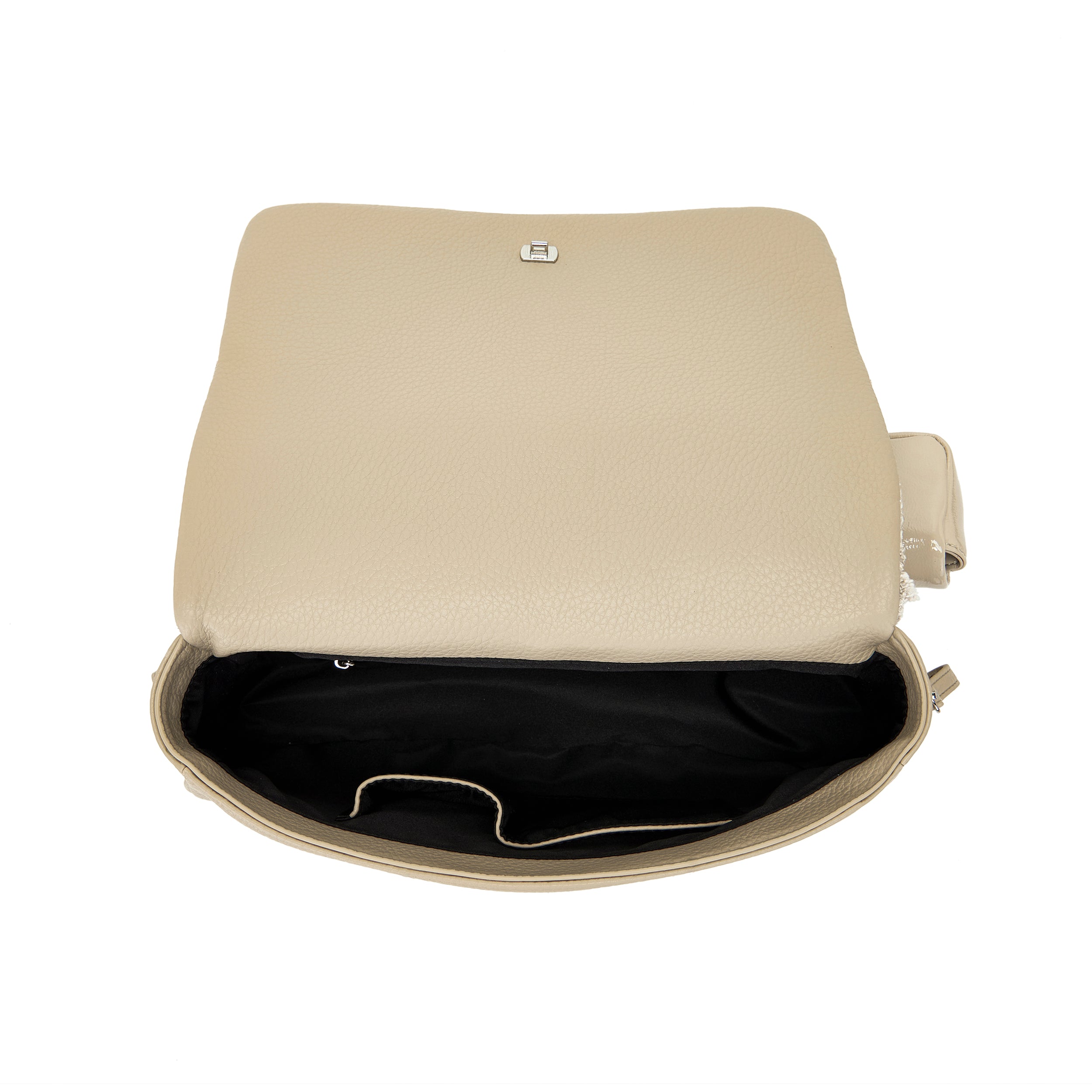 La Carrie Bag Isabel Cross sac bandoulière beige 35cm