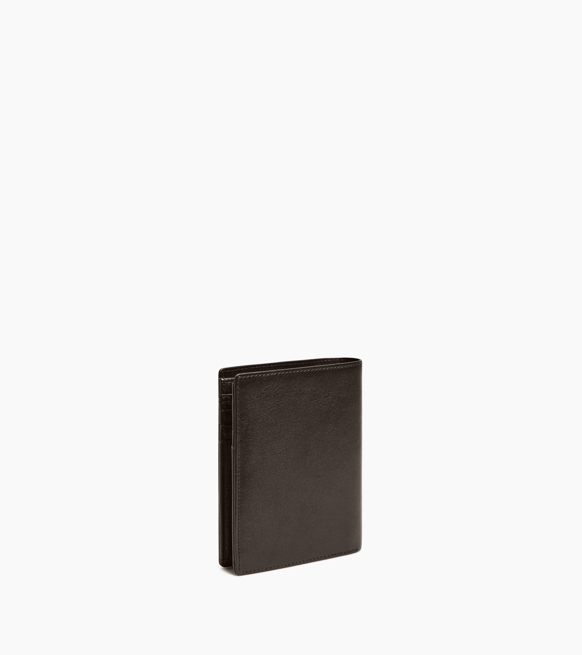Le Tanneur Lucien portefeuille zippé 2 volets cuir huilé Brown Coffee