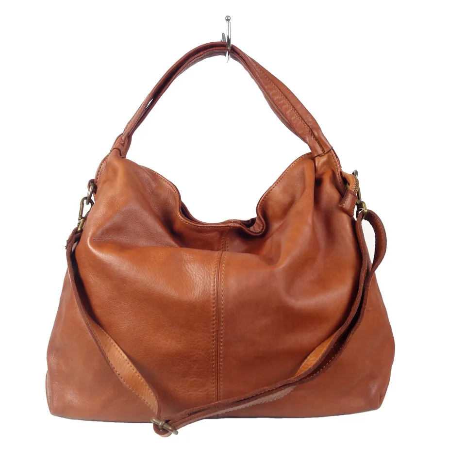 Collection Esprit Cuir Olympia grand sac cuir cognac A4