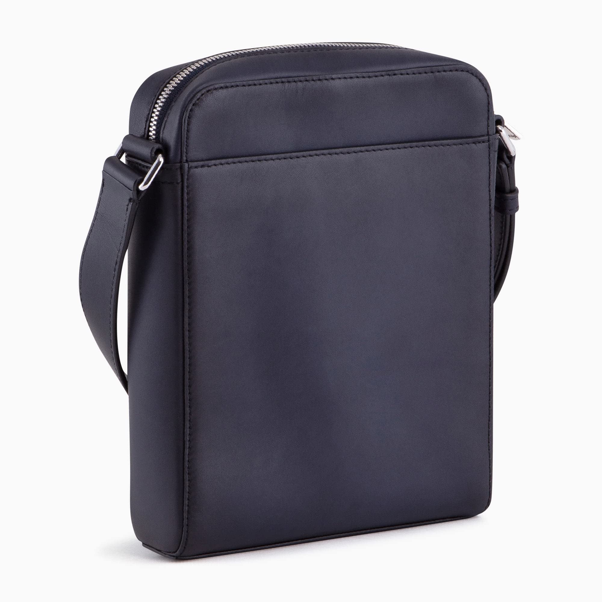 Le Tanneur Albert sacoche cuir lisse homme 18x21,5 cm