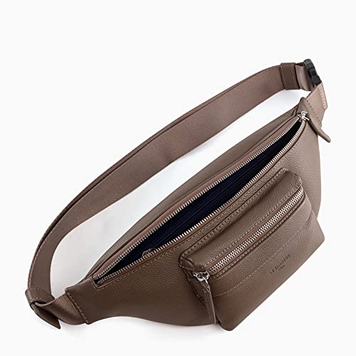 Le Tanneur Charles sac banane cuir 36x11cm zippée homme