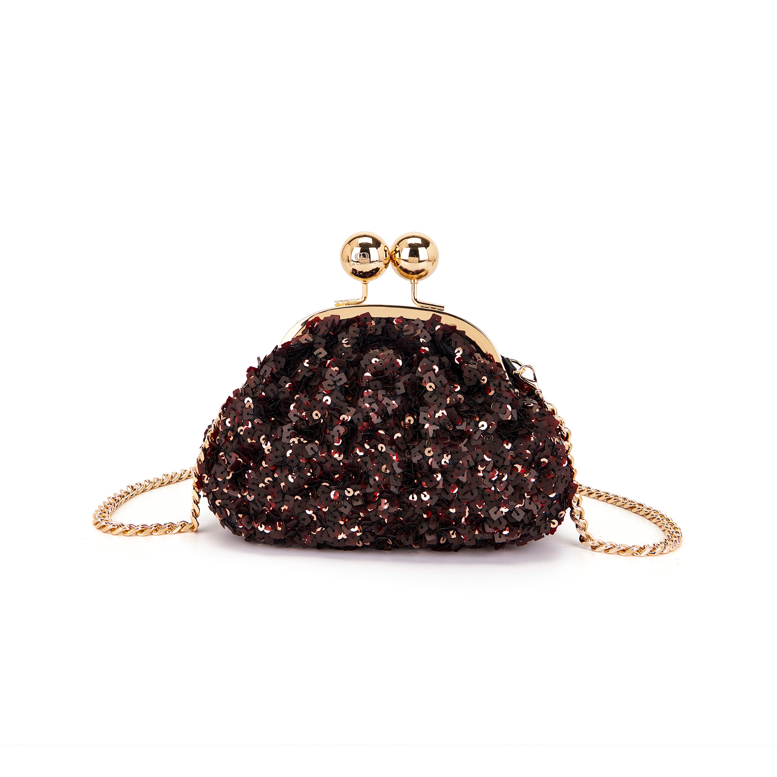 La Carrie Bag Capsule sac bandoulière bronze 25x8x14cm