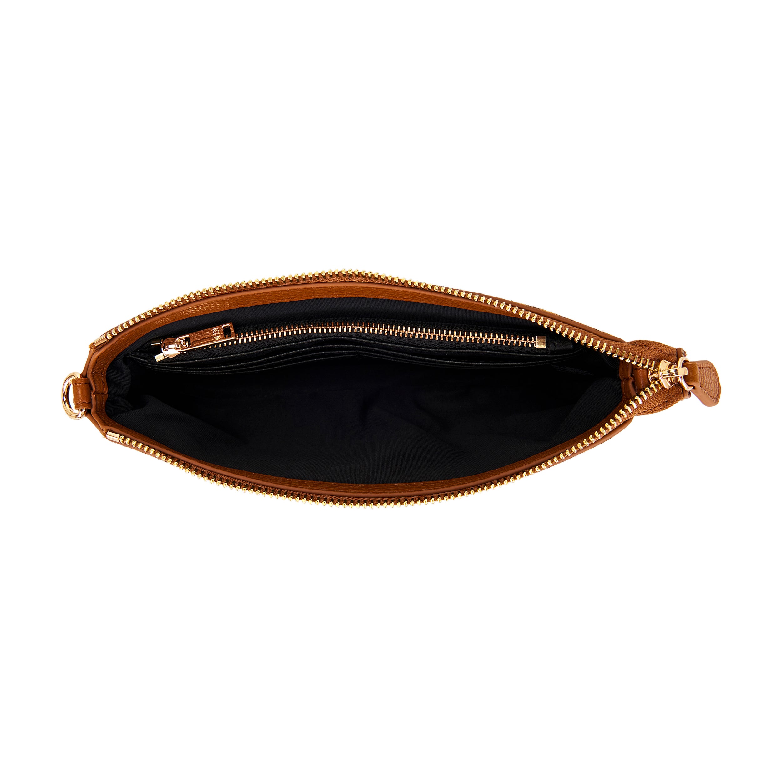 La Carrie Lio portefeuille zip marron léopard