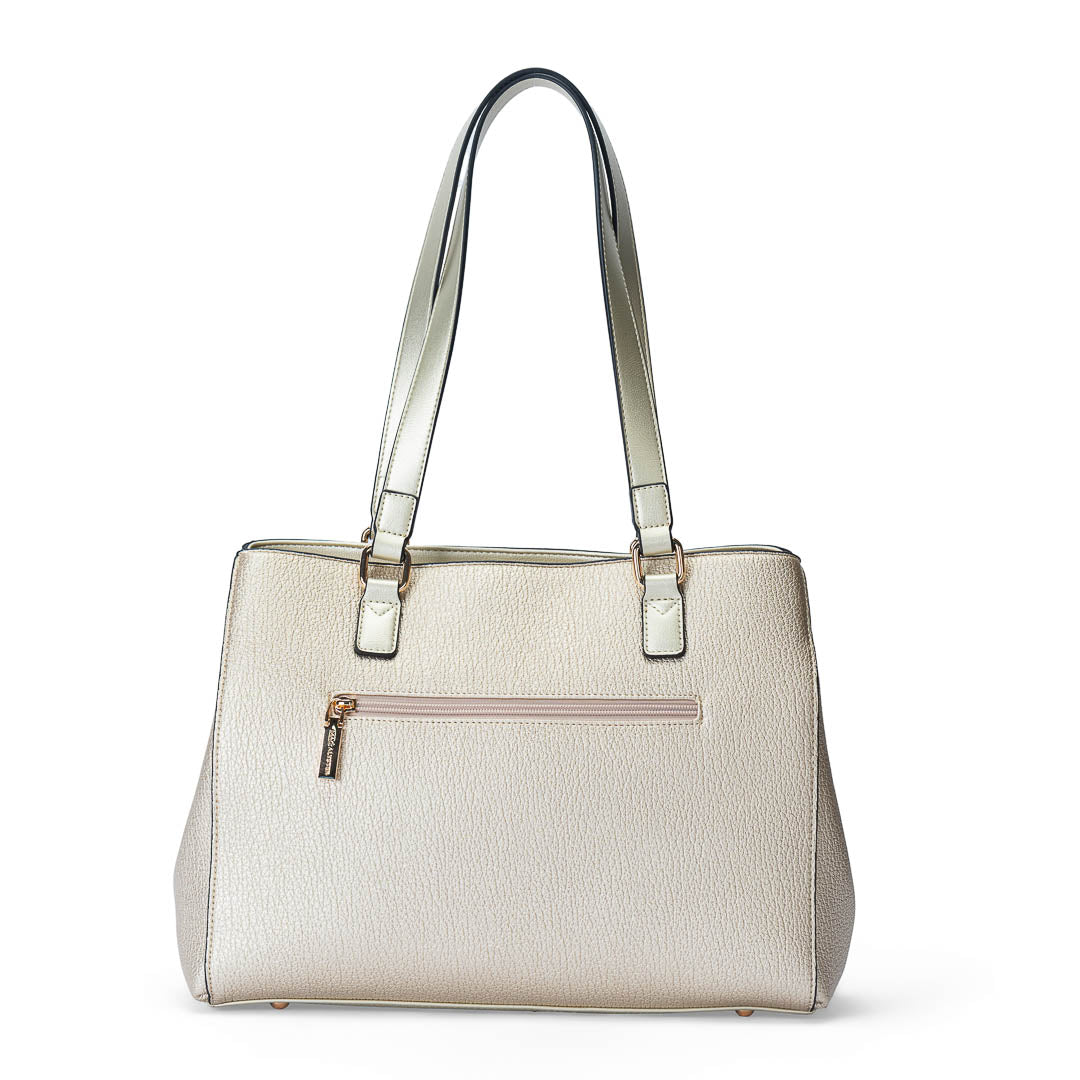MAC ALYSTER CONTRASTE Sac shopping cabas noir