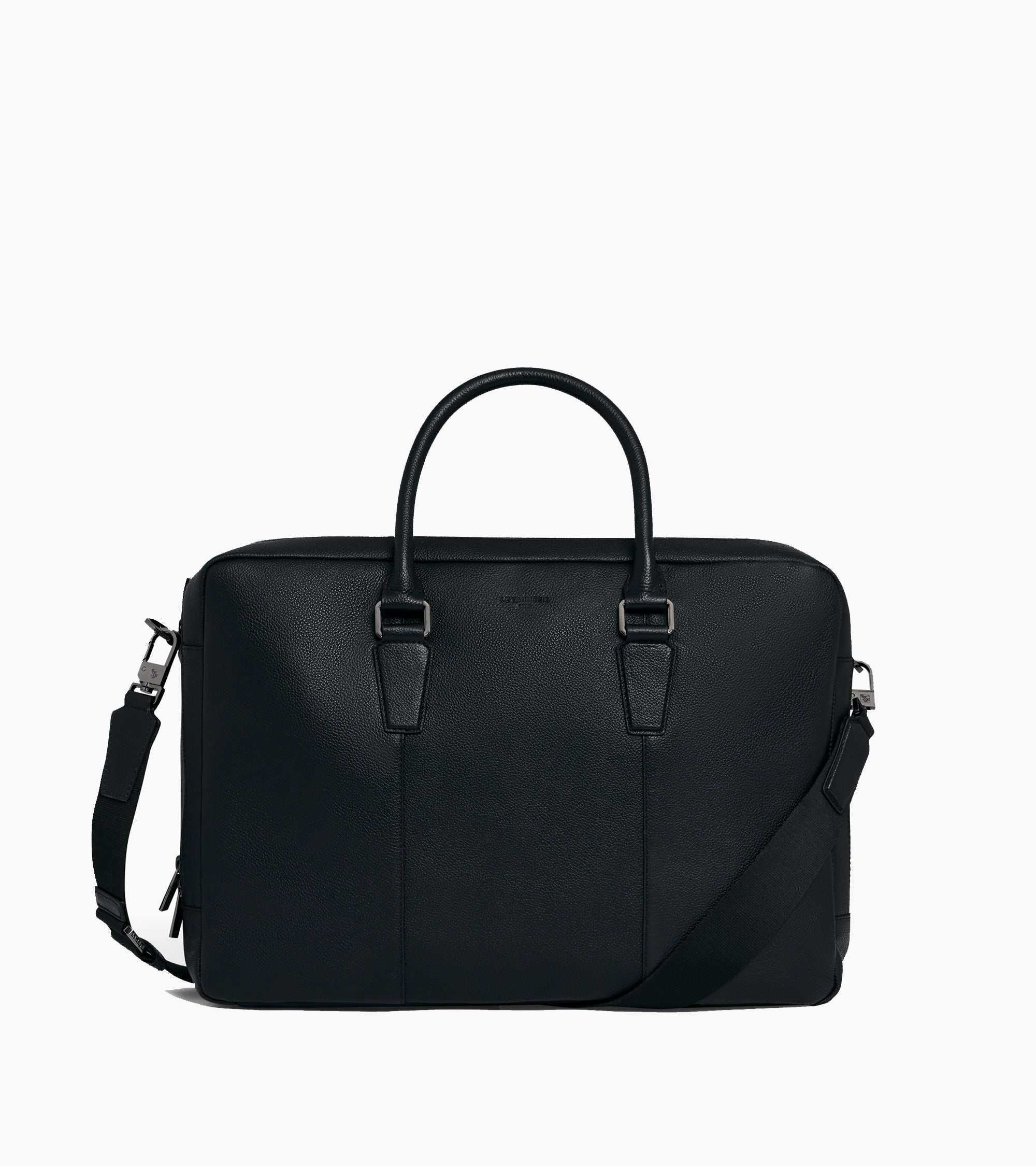 Le Tanneur Marceau porte-documents 17" sac ordinateur noir cuir