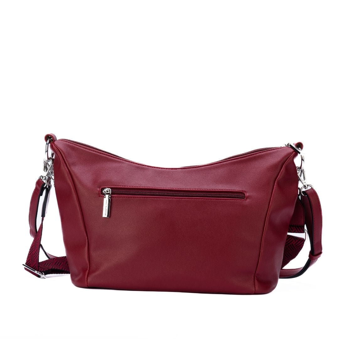 MAC ALYSTER Milan sac bandoulière Marron Cognac 42 cm zippé