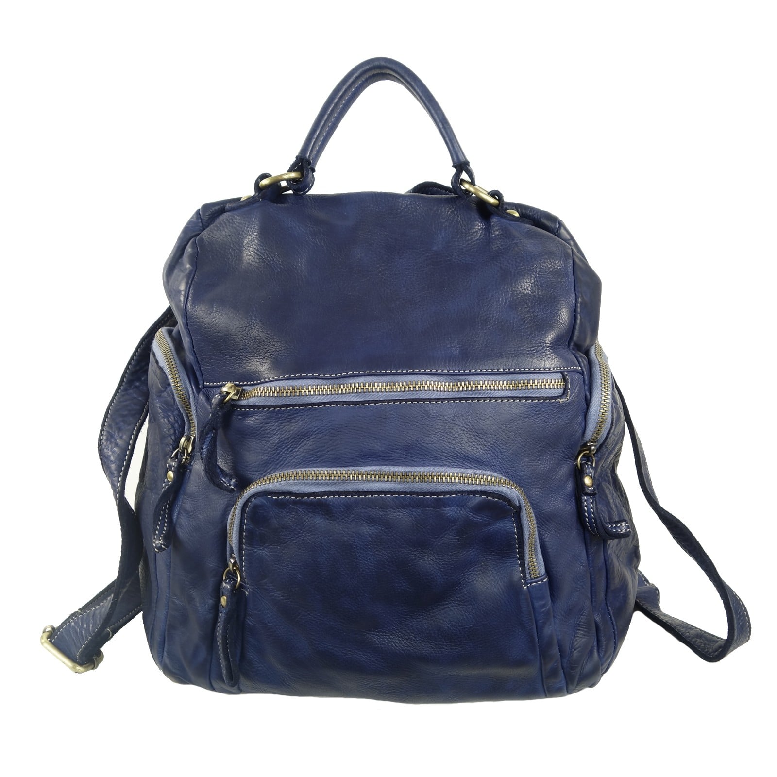 Collection Esprit Cuir Sac à dos Milo sac à dos cuir bleu marine