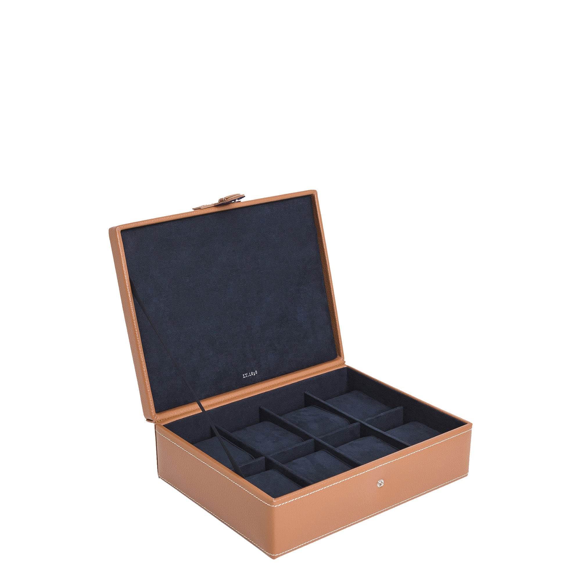Le Tanneur Leather Goods boîte à montres cuir 8 compartiments velours
