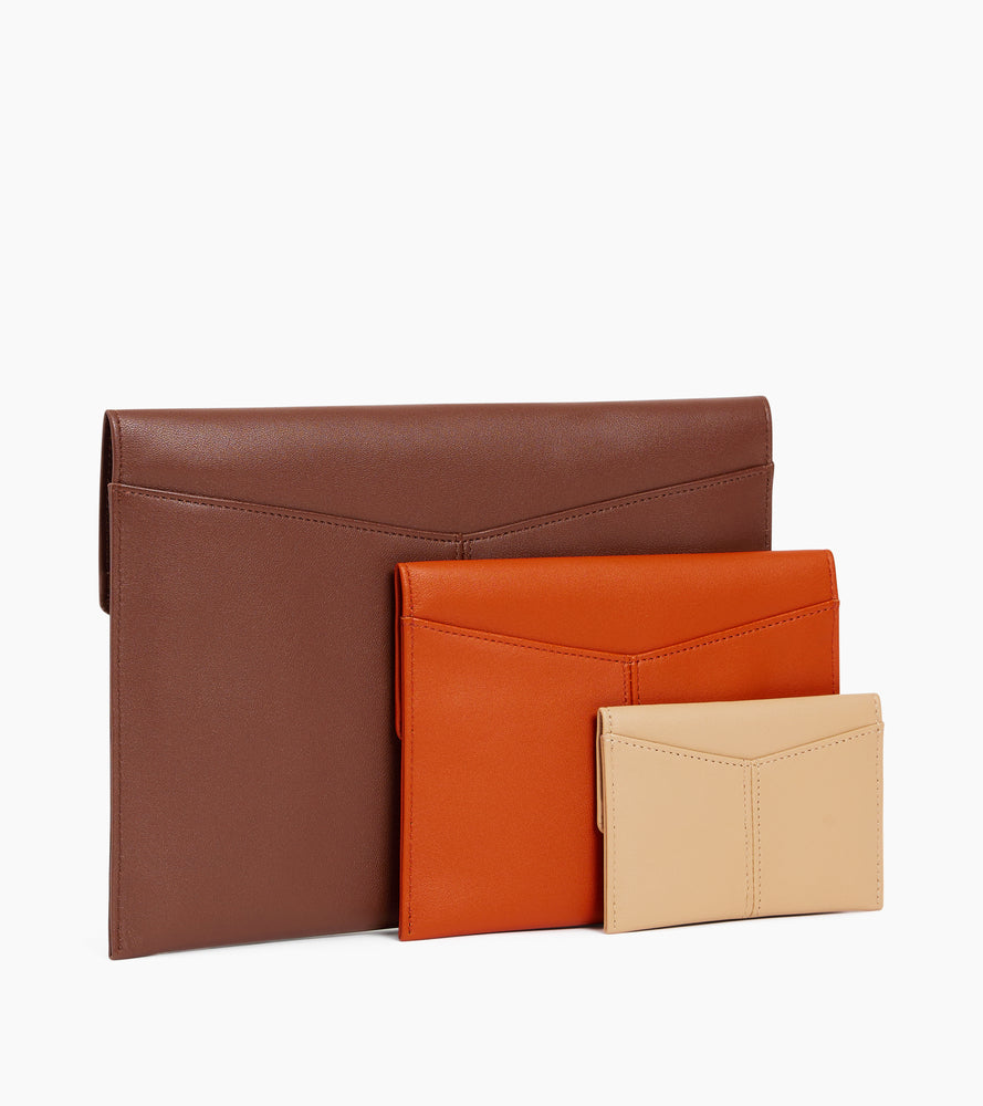 Le Tanneur Charlotte trio pochettes cuir lisse RFID