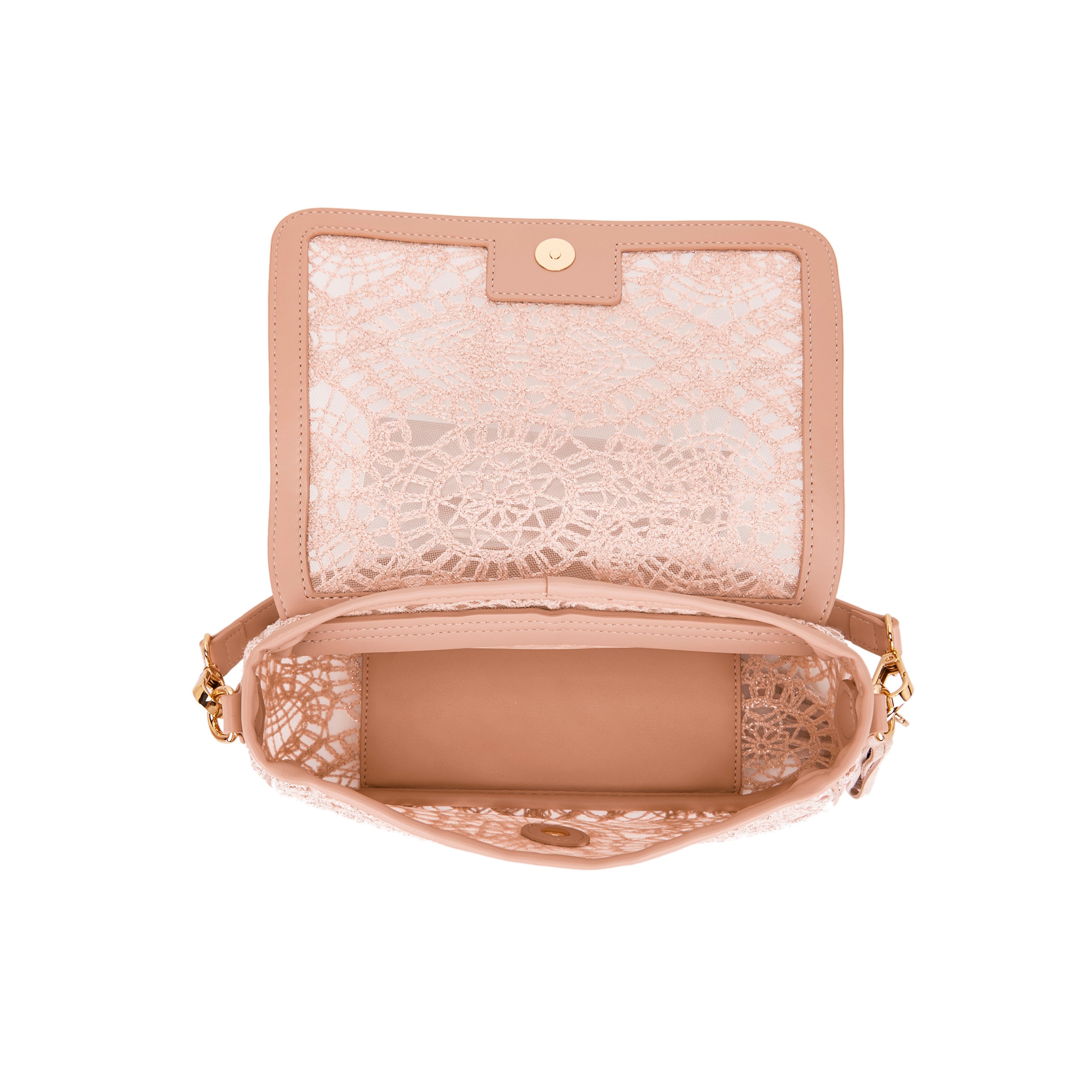 La Carrie Versailles sac à main rose crochet 29,5 cm