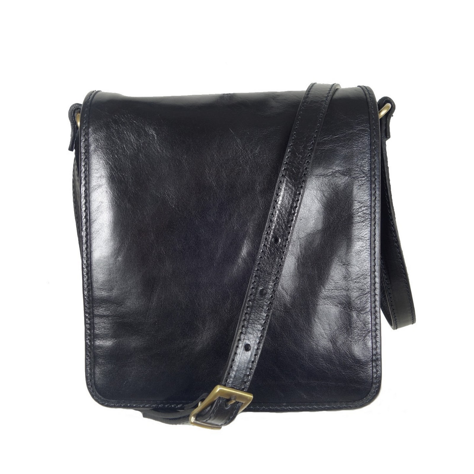 Collection Esprit Cuir MILANO sac bandoulière cuir noir homme