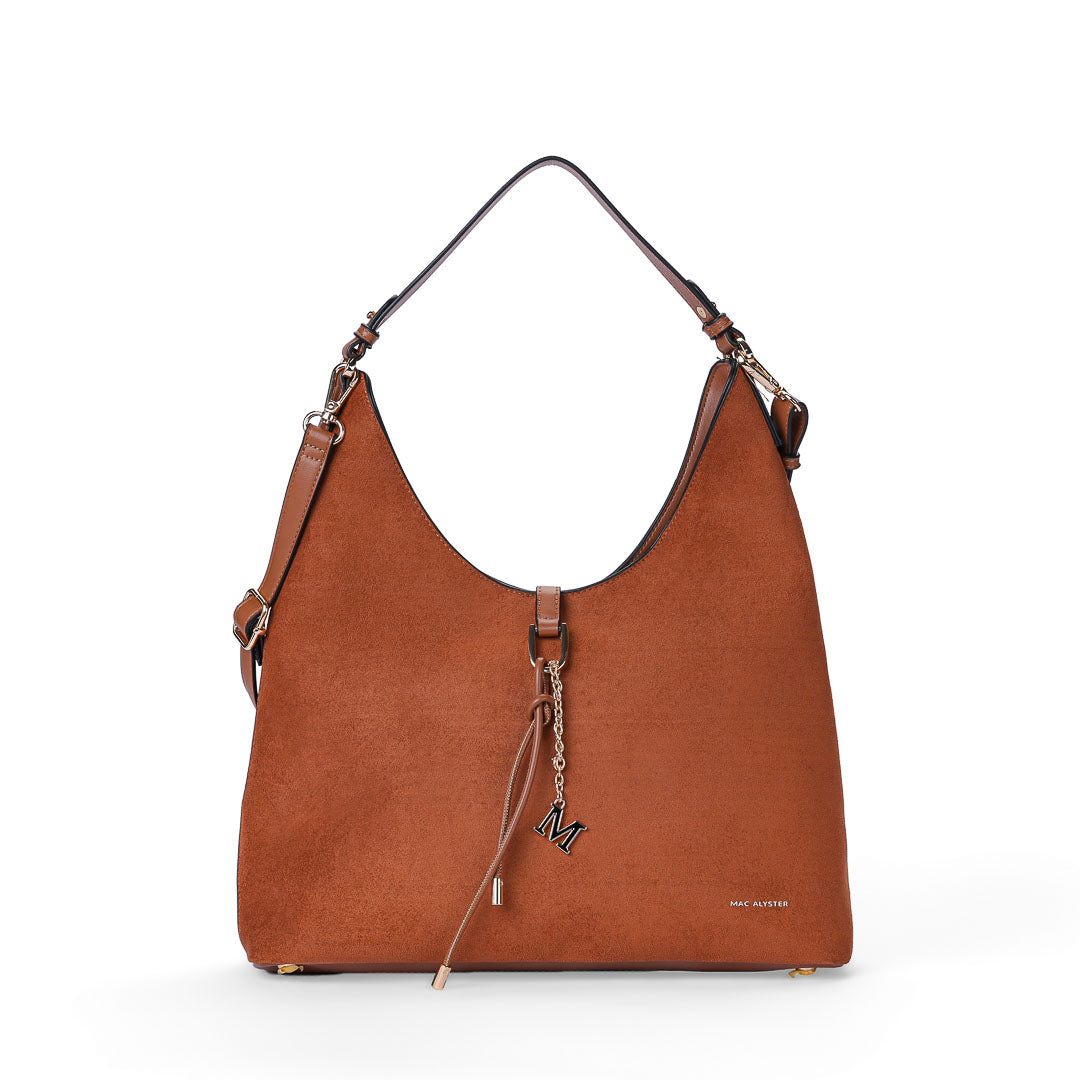 MAC ALYSTER Dunea sac besace cognac suédine femme