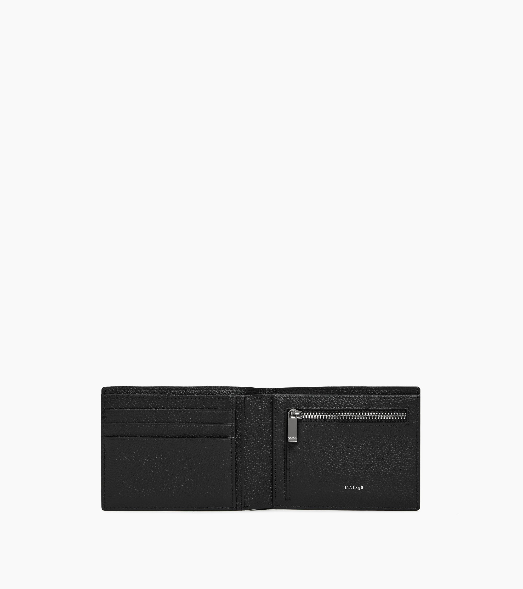 Le Tanneur Lucien portefeuille zippé cuir grainé noir