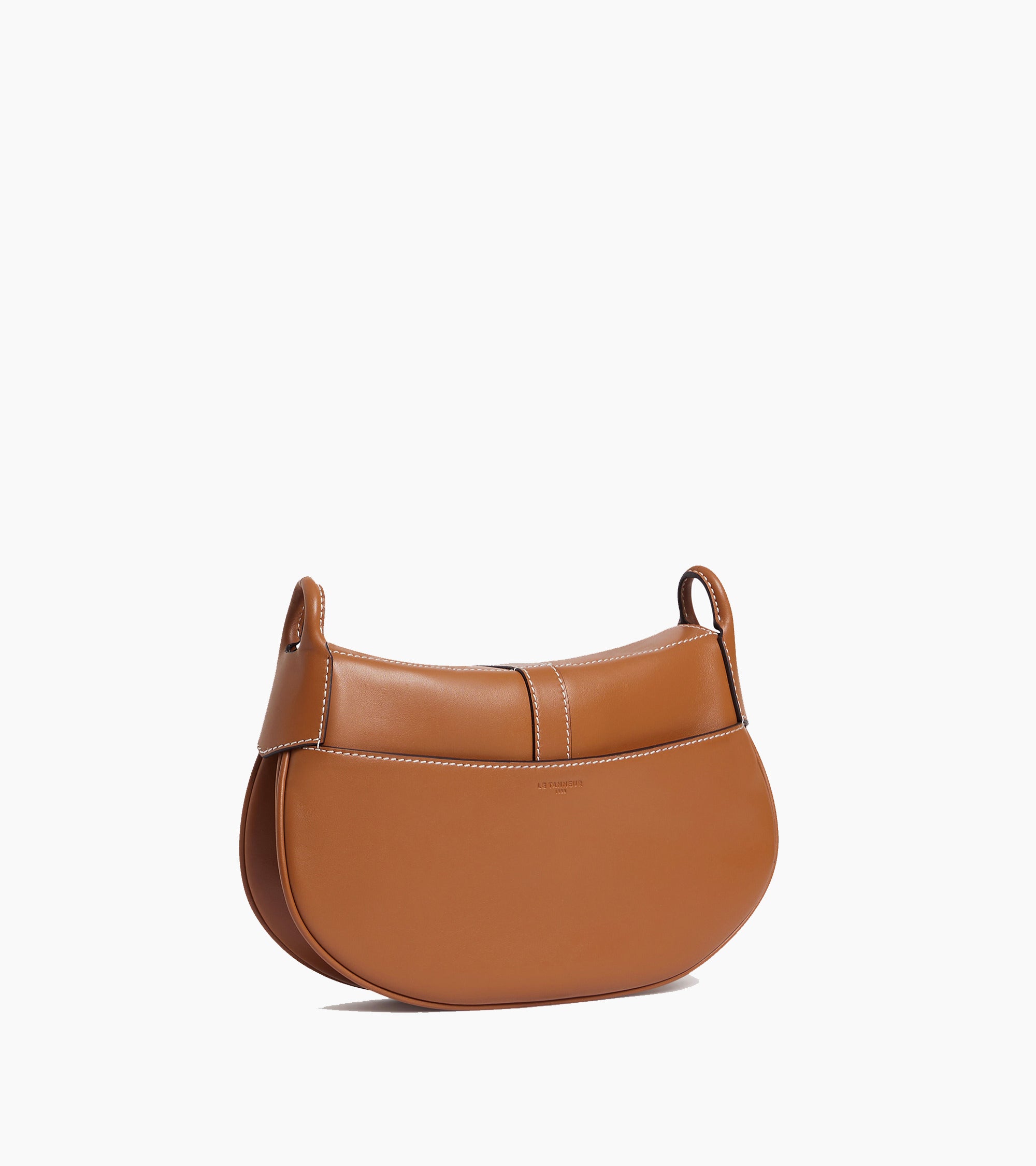 Le Tanneur Pia petit sac bandoulière cuir lisse Tan