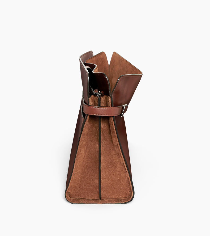 Le Tanneur Emie sac épaule cuir lisse maxi